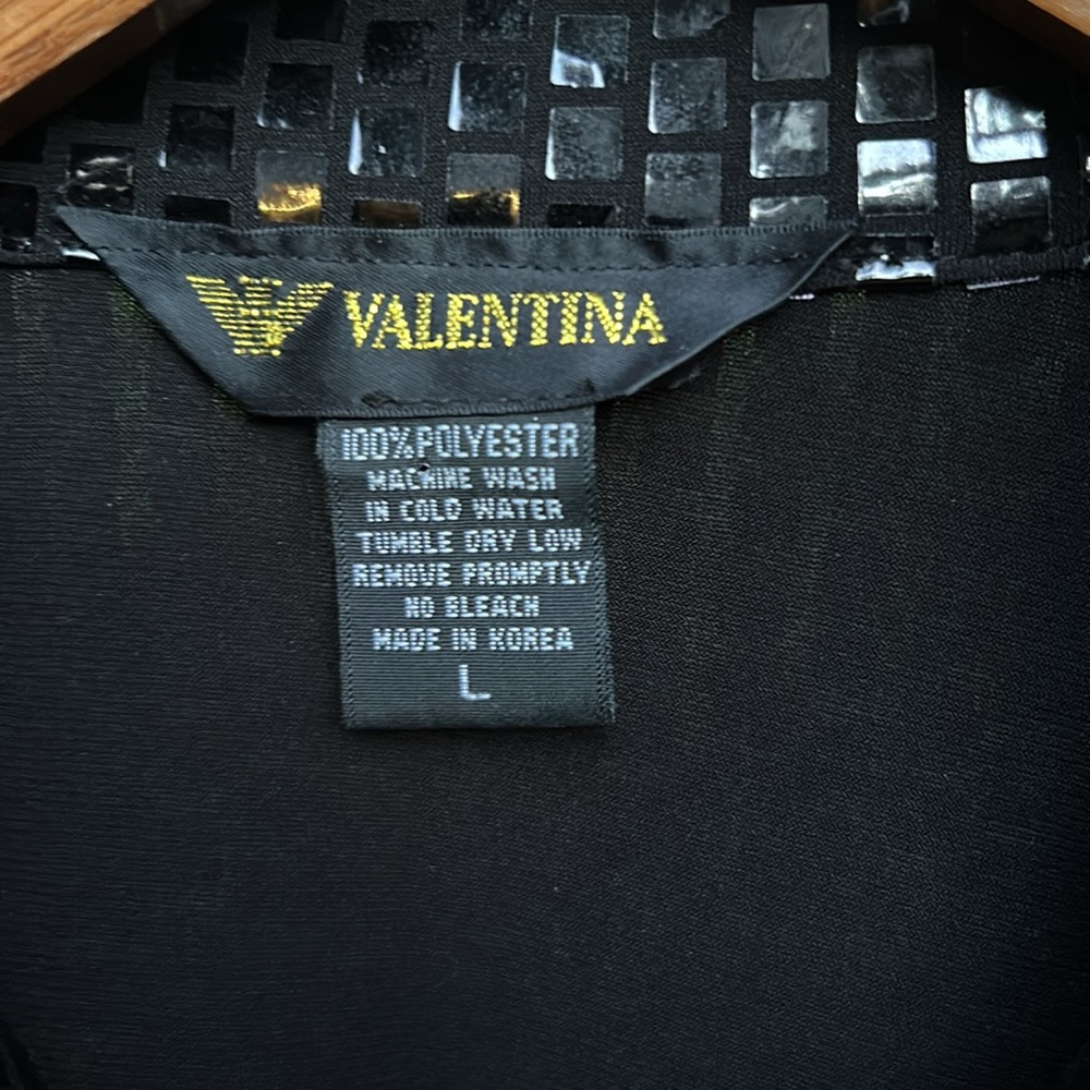 Valentina Made in Korea Black Sequin Zip-Up Jacket - Picture 3 of 6